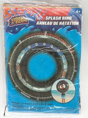 Splash N Swim 26.5" Inflatable Splash Ring Pool Float With Chain Design For Ages